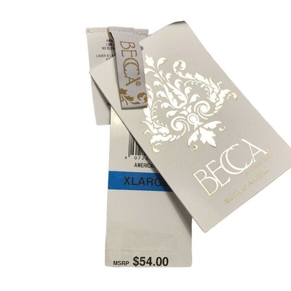 Becca Wine Hipster Bikini Bottom Sz XL Open Cutwork Side Design NEW - Picture 5 of 5